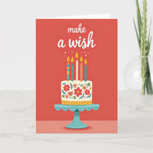 Geburtstagskarte Floral Wish Karte