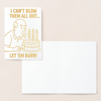 Geburtstagskarte Folienkarte