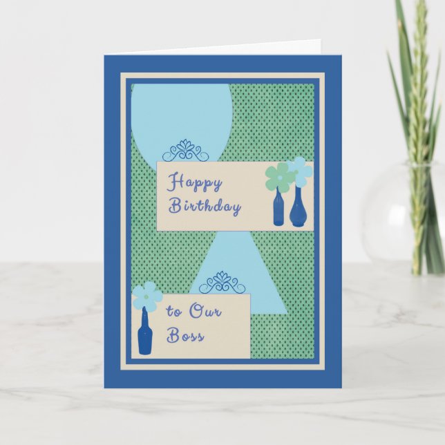 Geburtstagskarte für Boss Karte (Vorderseite)
