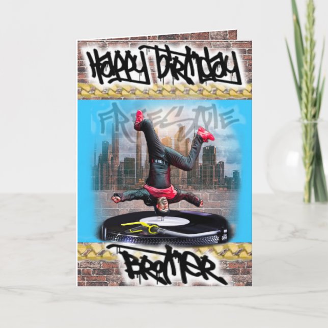 Geburtstagskarte für Bruder Karte (Vorderseite)