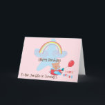 Geburtstagskarte für den 5-jährigen Son-Bär im Flu Karte<br><div class="desc">Geburtstagskarte für Ihren Sohn,  der 5 Jahre alt wird. Das Design ist ein blauer Stern,  ein Regenbogen und ein niedlicher Bär in einem Flugzeug,  der durch fliegt. Dank Creative Fabrica für einige der Elemente in der Gestaltung.</div>