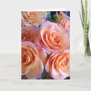 Geburtstagskarte für die Ehefrau am Arbeitsplatz Karte