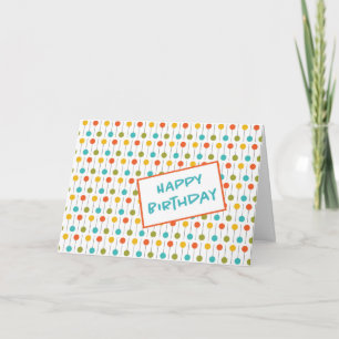 Geburtstagskarte für Dots Pattern aus dem Mittelal Karte
