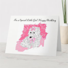 Geburtstagskarte für ein kleines Mädchen Karte