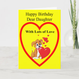 Geburtstagskarte für eine Tochter Karte