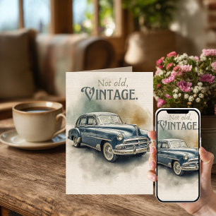 Geburtstagskarte für einen Oldtimer-Fan aus den 19 Karte