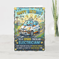 Geburtstagskarte für Elektriker