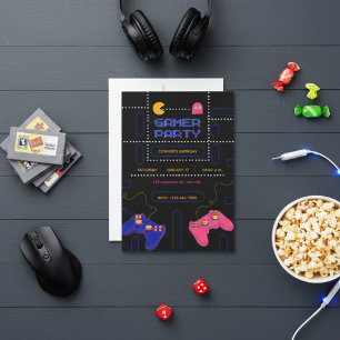 “Geburtstagskarte für Gamer – Epische Party – Leve Feiertagskarte