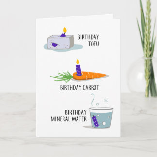 Geburtstagskarte für gesunde Lebensmittel Karte