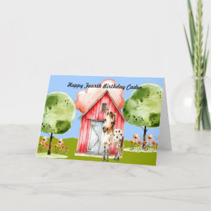 Geburtstagskarte für Jungen mit Pony Feiertagskarte