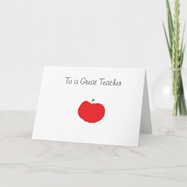 Geburtstagskarte für Lehrer Karte (Vorderseite)