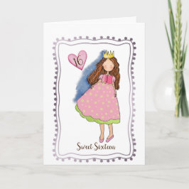 Geburtstagskarte für Mädchen Feiertagskarte