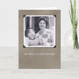 Geburtstagskarte für Mama, humorvolle Vintage-Foto Karte