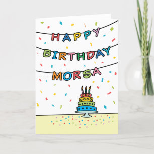 Geburtstagskarte für Morsa Karte