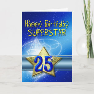 Geburtstagskarte für Superstar Karte