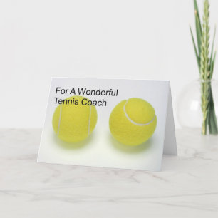 Geburtstagskarte für Tennislehrer Karte
