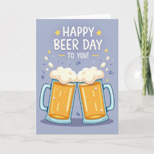 Geburtstagskarte für Toasting Steins Karte