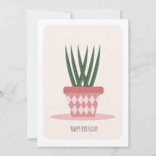 Geburtstagskarte für Topfpflanze Karte