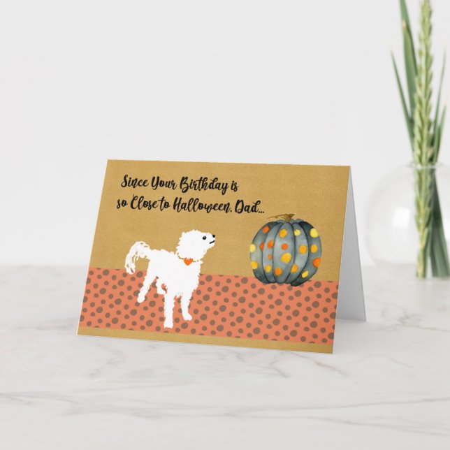 Geburtstagskarte für Vater vom Haustier Karte (Vorderseite)