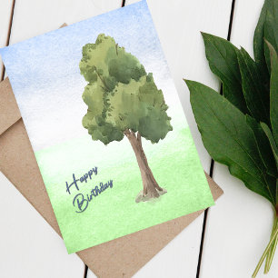 Geburtstagskarte für Wasserfarben Karte