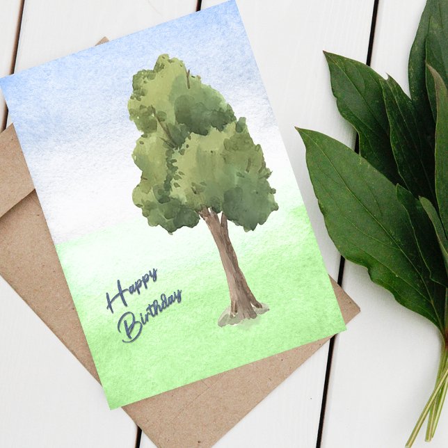 Geburtstagskarte für Wasserfarben Karte (Watercolor Birthday Card)