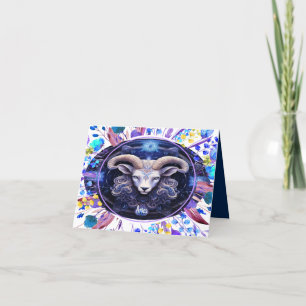 Geburtstagskarte für Zodiac Aries 3/21 bis 4/19 Dankeskarte