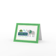 Geburtstagskarte für Zoo-Dschungeltiere - DANKE-SC