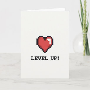 Geburtstagskarte Gamer Level Up Karte