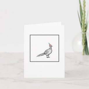 Geburtstagskarte, Geburtstag Fasan, Vogelkarte Karte