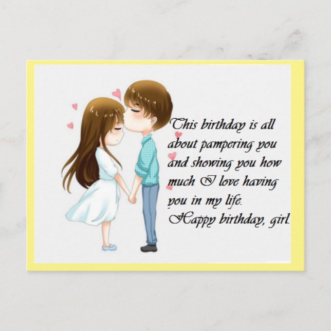 Geburtstagskarte Geburtstagskarte  Postkarte (Vorderseite)