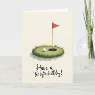 Geburtstagskarte Golf Green Karte