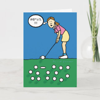 Geburtstagskarte - Golf Karte