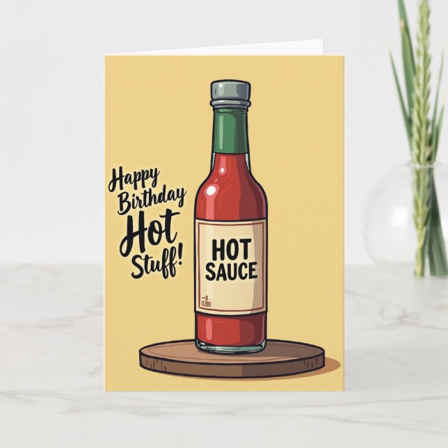 Geburtstagskarte 'Hot Stuff' Karte (Vorderseite)