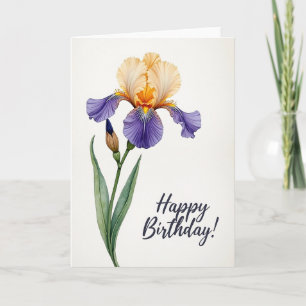 Geburtstagskarte Iris Art Card mit Freude Karte