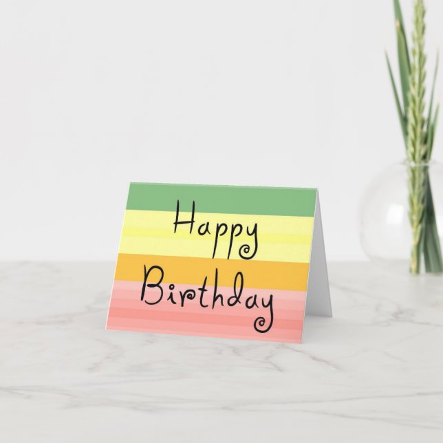 Geburtstagskarte Karte (Vorderseite)