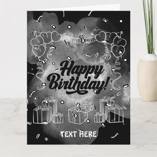 GEBURTSTAGSKARTE KARTE (Vorderseite)