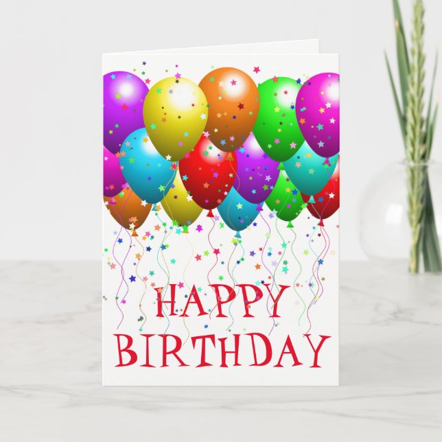 Geburtstagskarte Karte (Vorderseite)