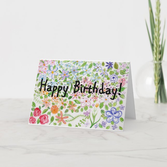 Geburtstagskarte Karte (Vorderseite)