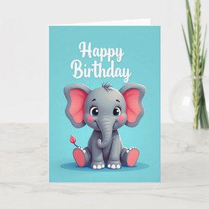 Geburtstagskarte Kleiner Elefant Karte