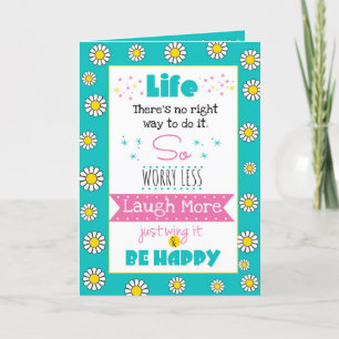 Geburtstagskarte "Life - Just Wing It" Feiertagskarte