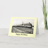 Geburtstagskarte - LNER "Die Krönung".