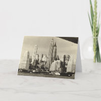 Geburtstagskarte, Lower Manhattan Skyline