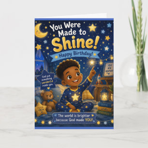 Geburtstagskarte 'Made to Shine Bright' Feiertagskarte