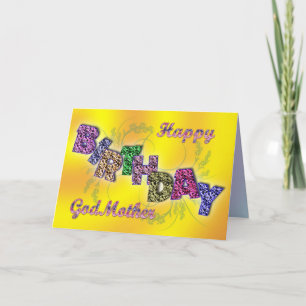 Geburtstagskarte mit Blumentext Karte