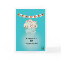 Geburtstagskarte mit Cupcake