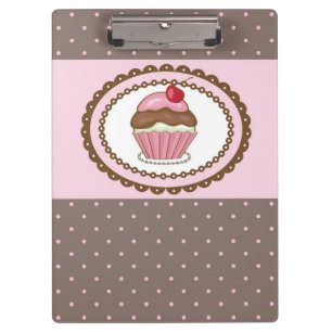 Geburtstagskarte mit Cupcake Klemmbrett