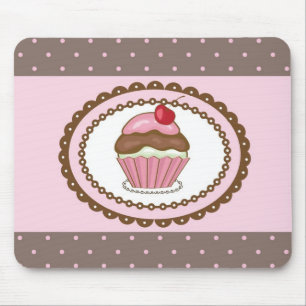 Geburtstagskarte mit Cupcake Mousepad