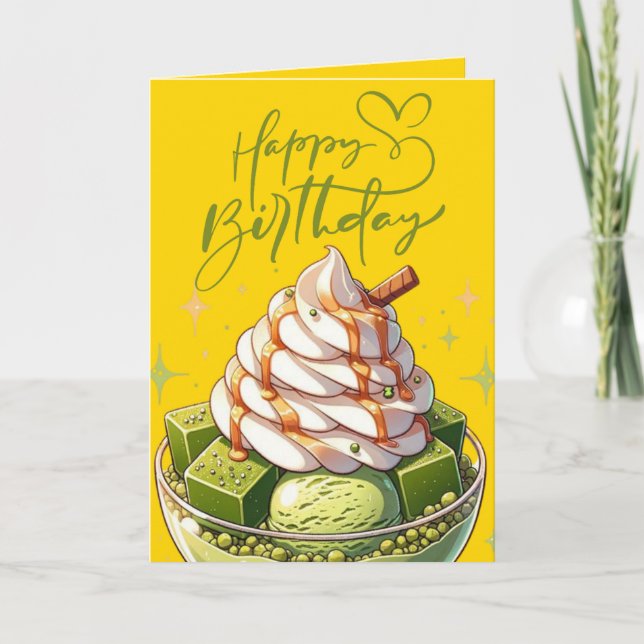 Geburtstagskarte mit Farbseite für Lieblinge Karte (Vorderseite)