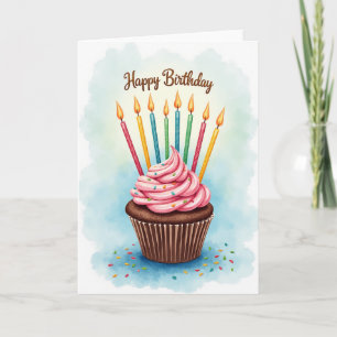 Geburtstagskarte mit Frosting Karte