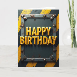 Geburtstagskarte mit goldenen Buchstaben Karte